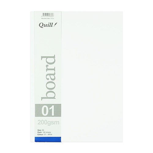 Quill Pasteboard 200gsm A4 Pack 100
